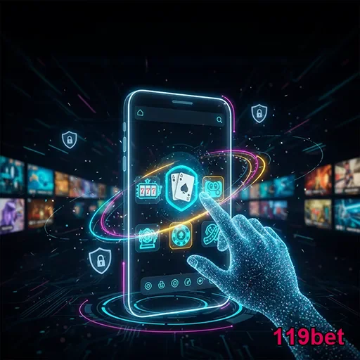 Imagem da aplicação 119bet, destaque para a plataforma de apostas do site 119bet